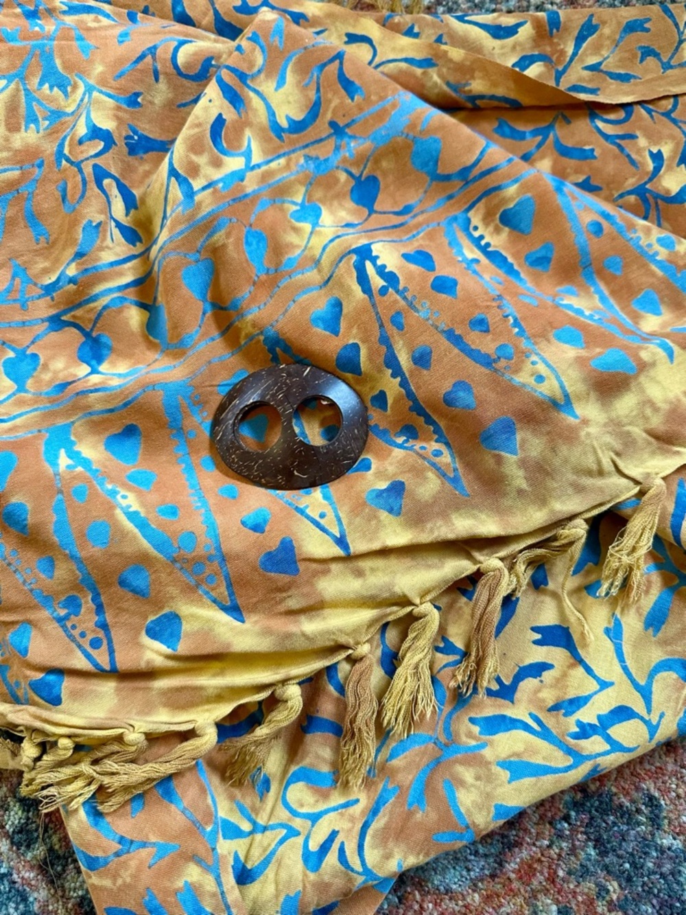 Gold Floral Sarong - Picture 6 of 6